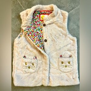 Mini Boden Faux Fur Vest